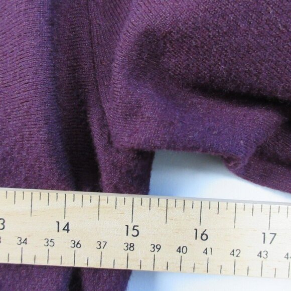 Club Monaco Milah Sweater Women XS Burgundy Viscose Wrap Tie Waist Wool 272 - Picture 8 of 10